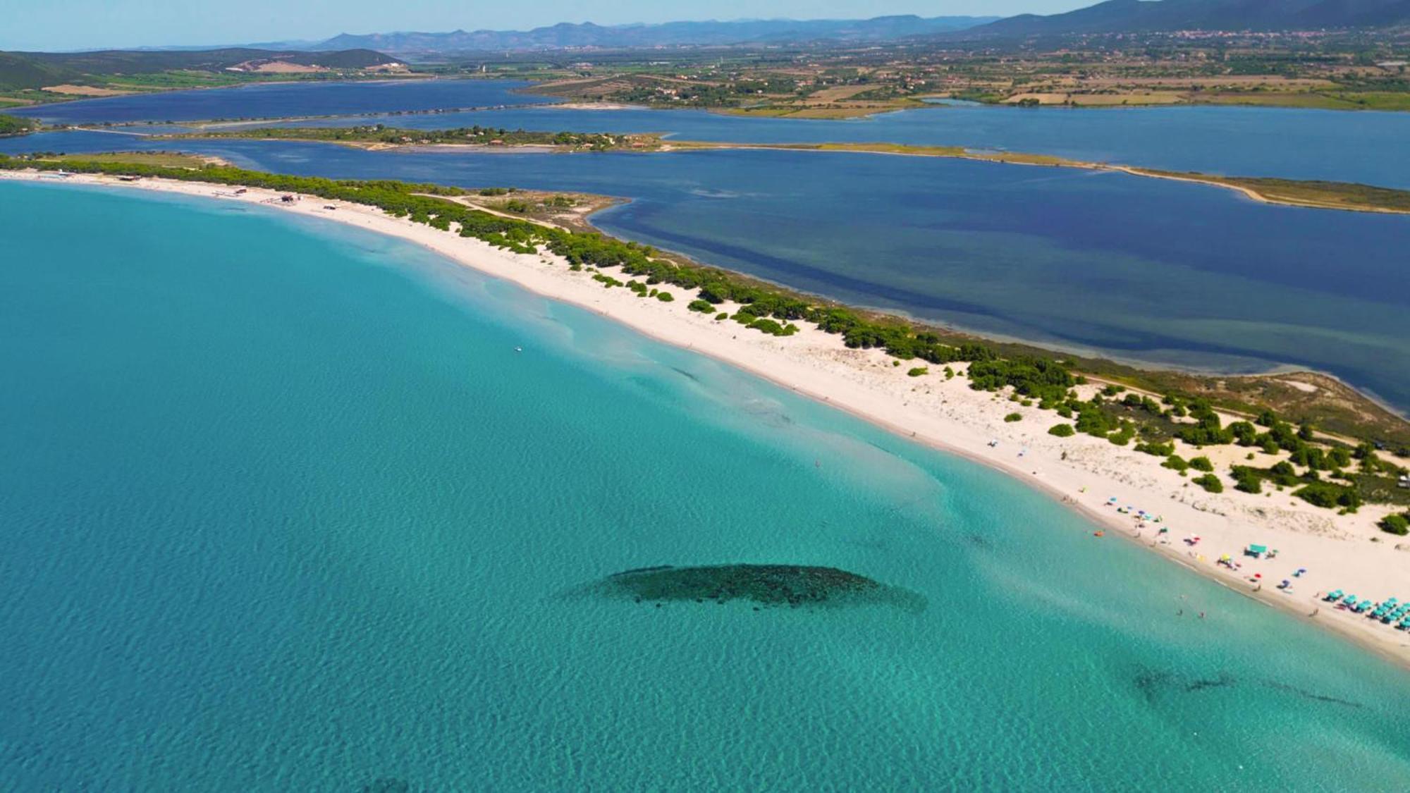 Rustico Porto Pino 30 Mt Dalla Spiaggia Exterior foto