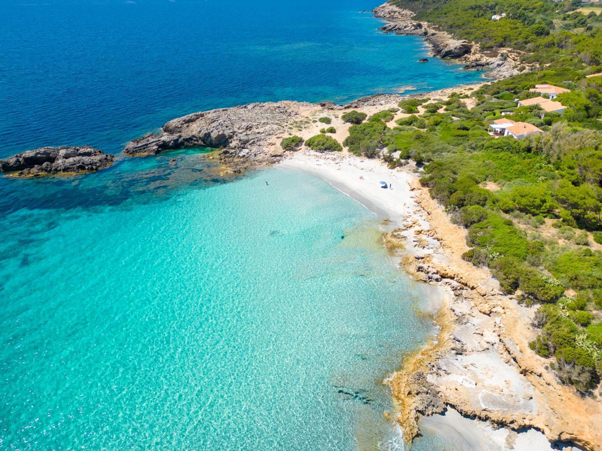Rustico Porto Pino 30 Mt Dalla Spiaggia Exterior foto